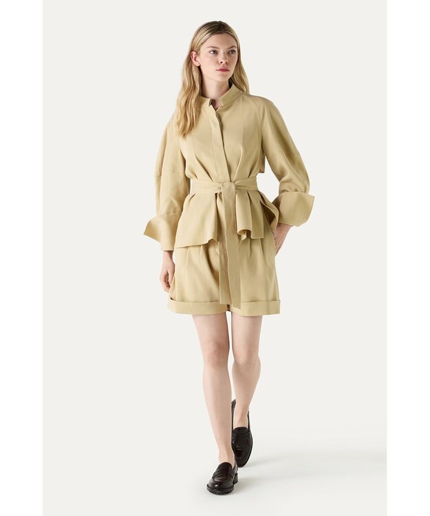 DAKS COOL CLASSICS サファリキュロットパンツ ベージュ