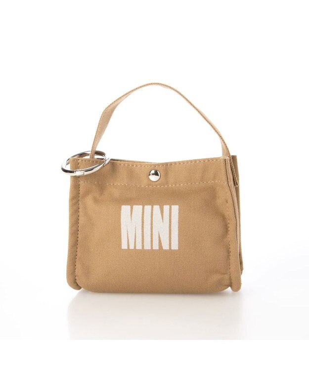 UNBILLION カシュカシュ cachecache / フロッキーポーチ付きキャンバストート ベージュ