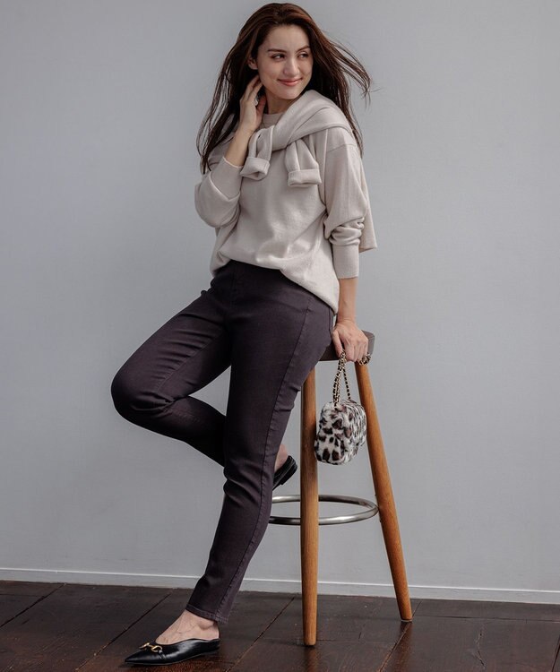 23区 L 【Lサイズ限定】23区DENIM ストレッチフィット スキニーパンツ ダークブラウン系