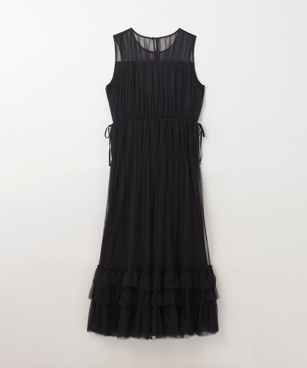GRACE CONTINENTAL チュールティアードワンピース ブラック