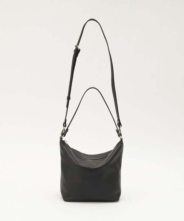 russet 《3/4～価格改定》ソフトレザーシンプルショルダーバッグ(CE-1328-WEB) Black2