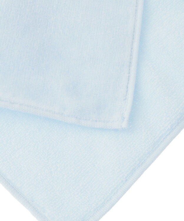 Maison de FLEUR ジェリーフィッシュ刺繍タオルハンカチ Light Blue
