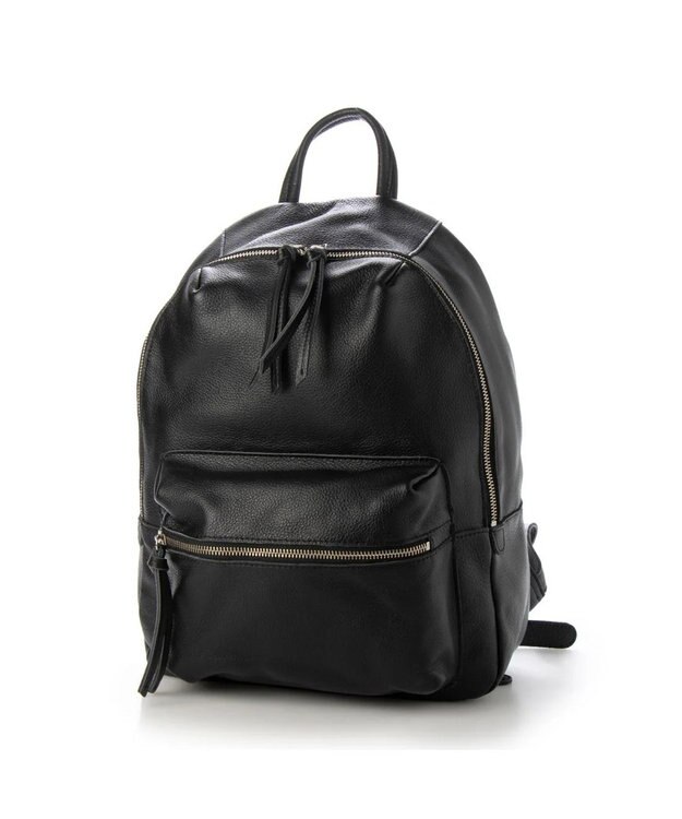 UNBILLION perche / 牛革ソフトシュリンクタイプリュック ブラック