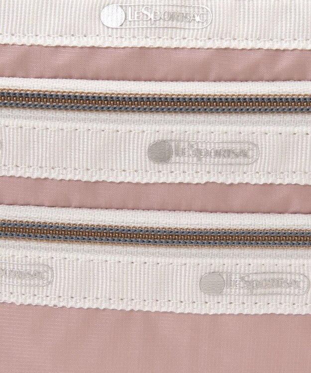 LeSportsac CLASSIC 3 ZIP POUCH/シルバーピンク/ライムライトC シルバーピンク/ライムライトC