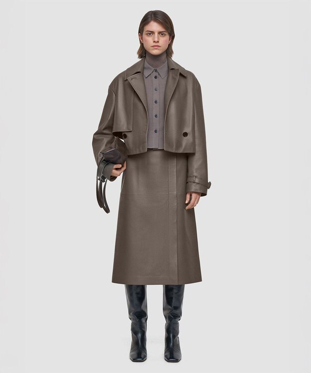 JOSEPH ナッパレザー　ジャケット Mushroom