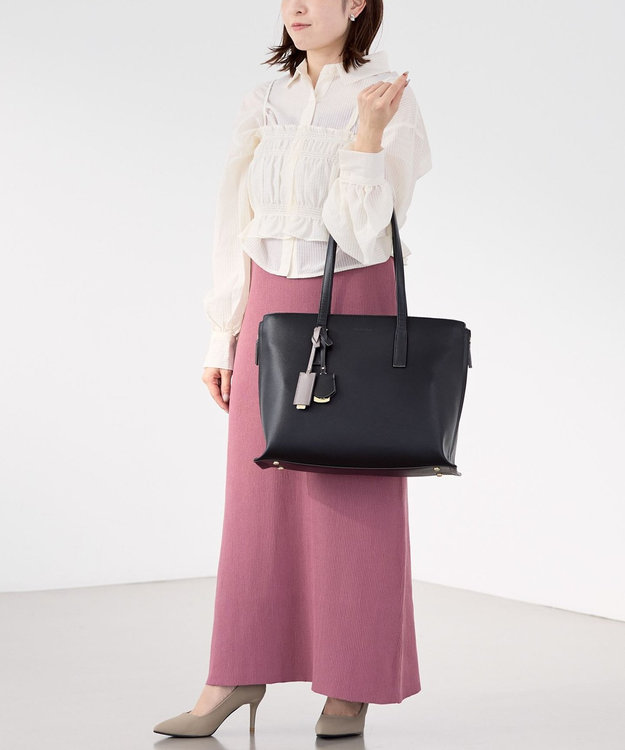 ACE BAGS & LUGGAGE Jewelna Rose OLバッグ・セレム  横型トートバッグ A4サイズ 16189 ジュエルナローズ cs ブラック