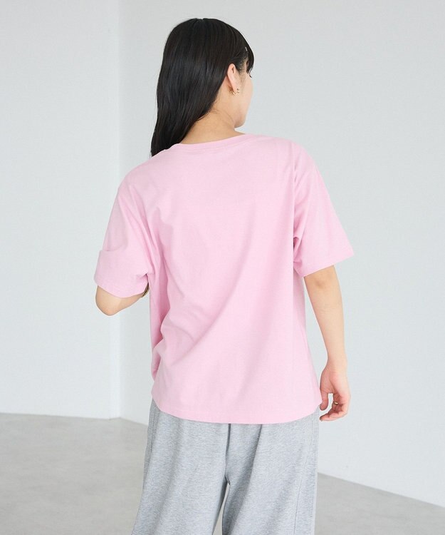 CRAFT STANDARD BOUTIQUE ツイストロゴハーフスリーブTシャツ Pink