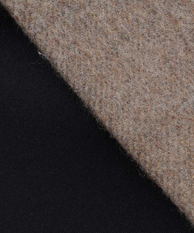 ICB ライトシャギーボンディング ステンカラーコート キャメル系