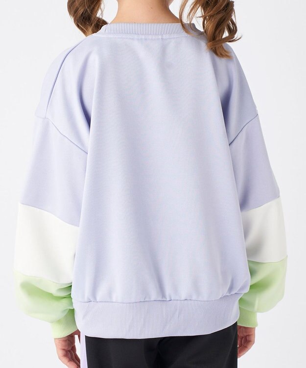OP／FILA 【FILA】パステルカラークルーネックスウェット/キッズ サックス