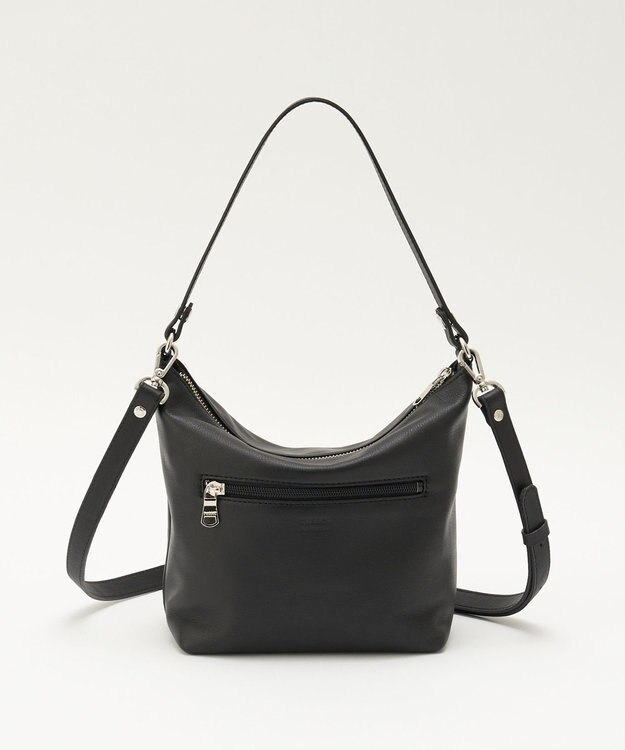 russet 《3/4～価格改定》ソフトレザーシンプルショルダーバッグ(CE-1328-WEB) Black2