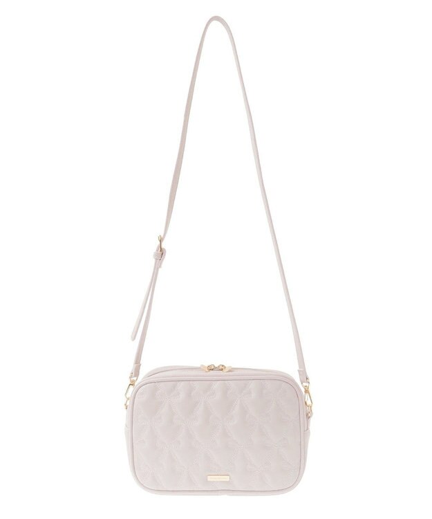 Maison de FLEUR リボンキルティングスクエアポシェット Light Pink