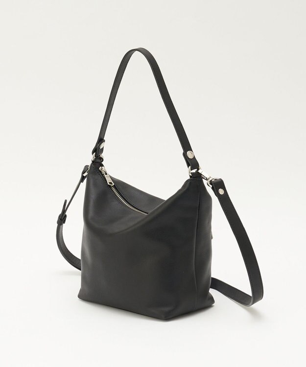 russet 《3/4～価格改定》ソフトレザーシンプルショルダーバッグ(CE-1328-WEB) Black2