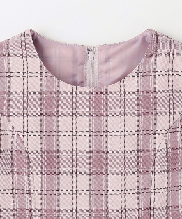 ANY KIDS 【2点セット】セーラージャケット+チェックワンピース ピンクベージュ