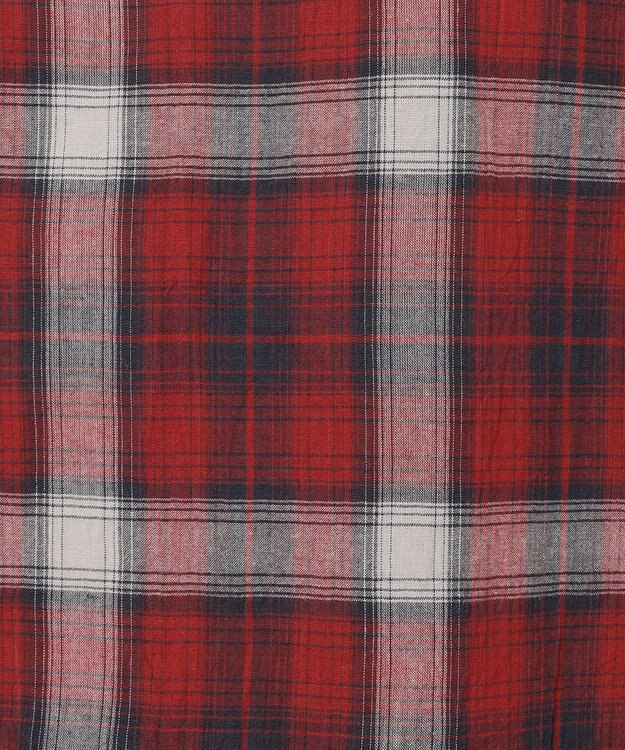 J.PRESS MEN 【J.PRESS ORIGINALS】【UNISEX】Indian Madras Open Shirts / Baggy-Fit レッド系4