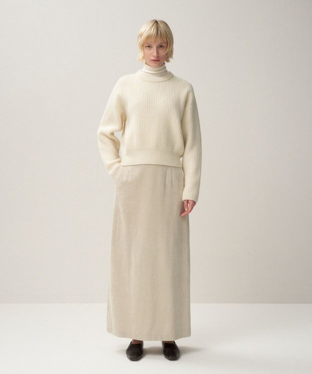 ATON WOOL CASHMERE SILK | クルーネックセーター OFF WHITE