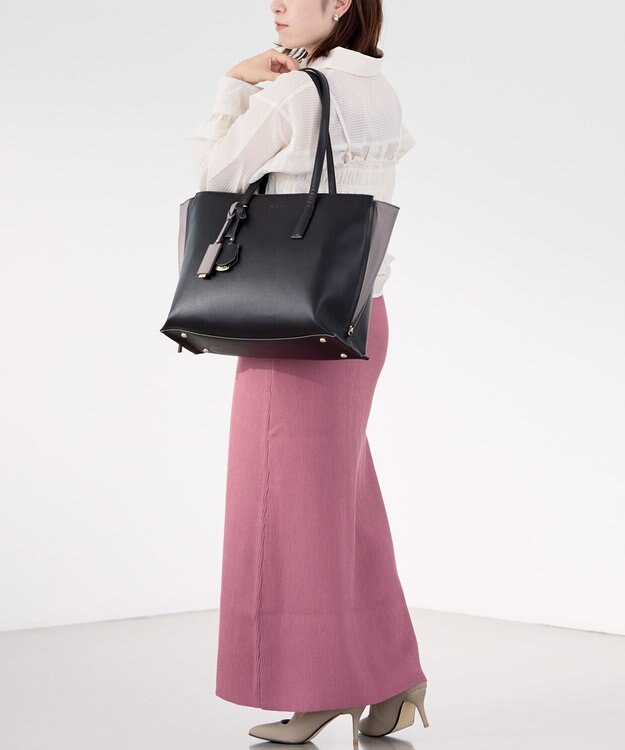 ACE BAGS & LUGGAGE Jewelna Rose OLバッグ・セレム  横型トートバッグ A4サイズ 16189 ジュエルナローズ cs ブラック