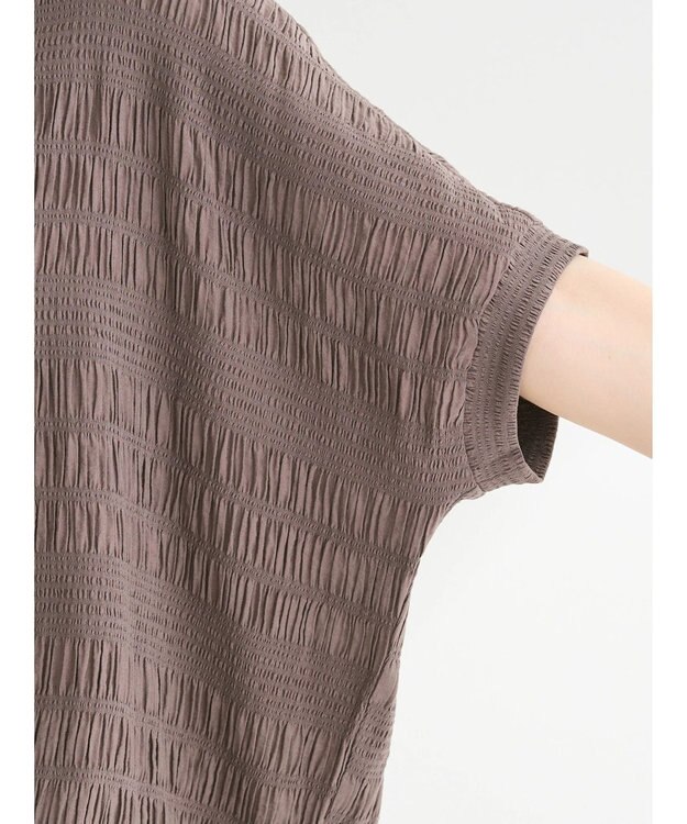 Green Parks ドロスト表面感プルオーバー Charcoal Gray