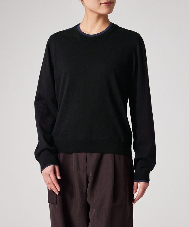 Paul Smith レイヤードカラー ニット ブラック