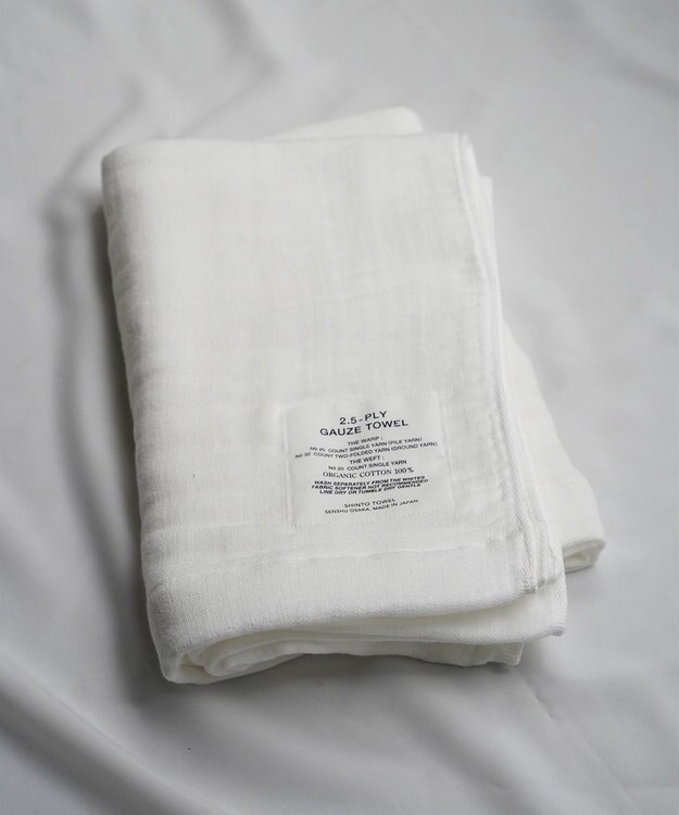 SHINTO TOWEL 【2.5-PLY GAUZE】バスタオル ホワイト Lサイズ White
