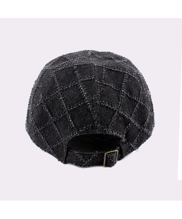 ATRENA 格子デニムＣＡＰ ブラック