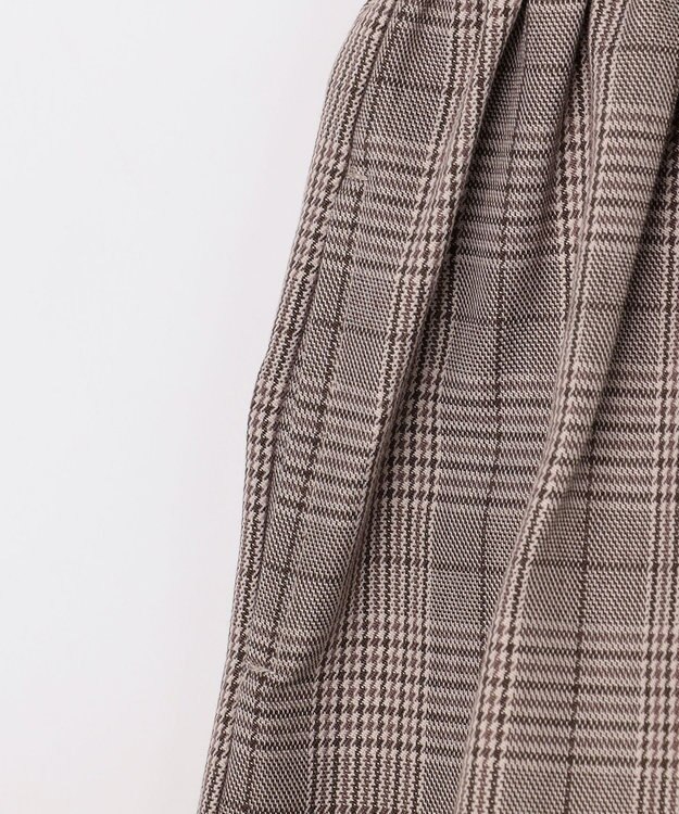 ANY KIDS メロディジャンパースカート ブラウン×チェック