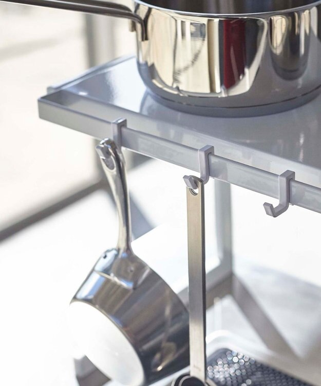 tower 伸縮キッチンサポートラック タワー ホワイト ホワイト