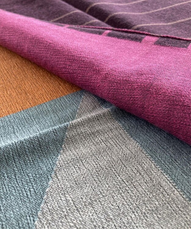 POLS ウールジャカードストール ピンク