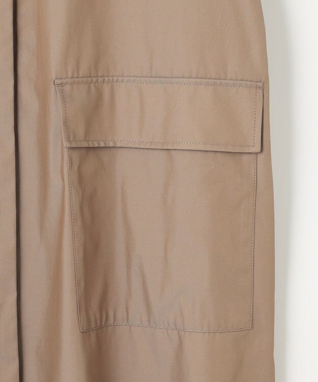 自由区 【XSサイズ～/洗える】リバーメモリー ステンカラーコート ブラウン系