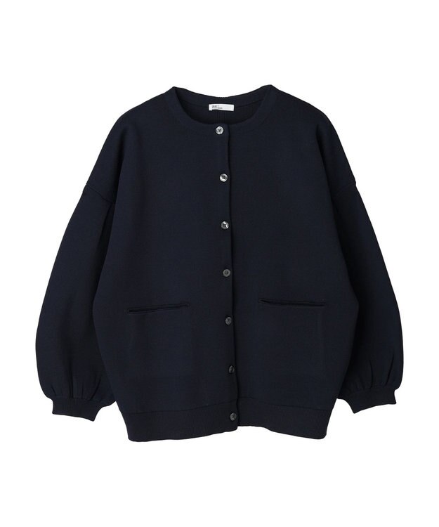 CRAFT STANDARD BOUTIQUE リサイクルポリエステルニットカーディガン Navy