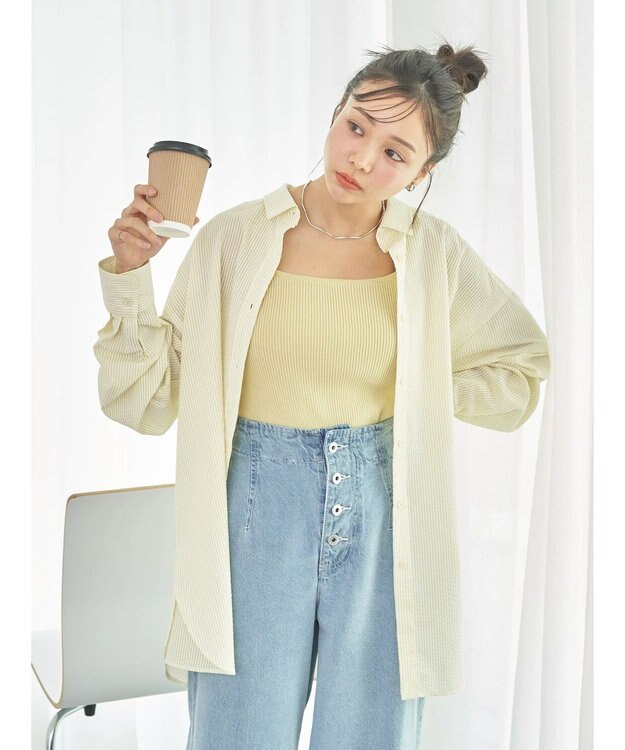 earth music&ecology サッカーレギュラーシャツ Yellow