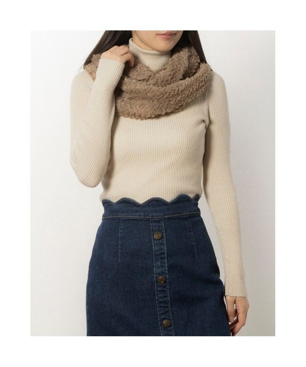 UNBILLION カシュネ cache nez / ナミガラフェイクファースヌード オーク