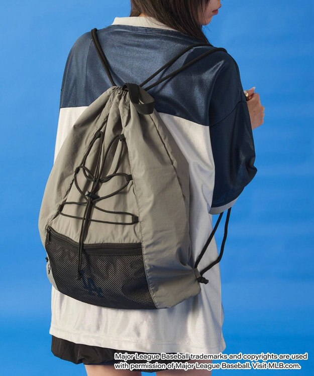 WEGO 別注MLBドローコードナップサック グレー