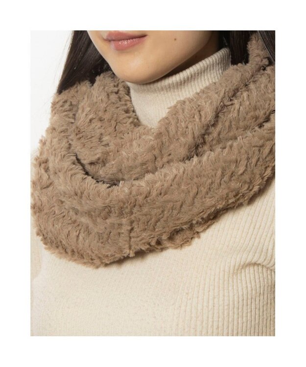 UNBILLION カシュネ cache nez / ナミガラフェイクファースヌード オーク