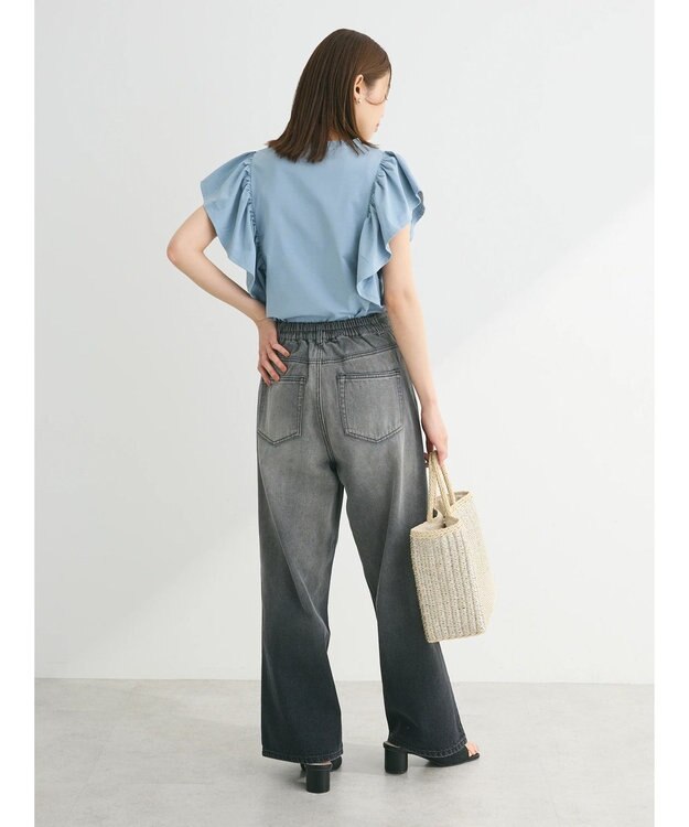 Green Parks ・ＳＵＧＡＲ　ＳＰＯＯＮ＜ＣＯＯＬ＞ラッフルスリーブＴＥＥ Sax