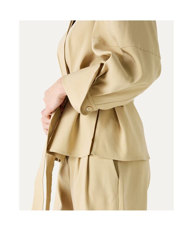 DAKS COOL CLASSICS サファリキュロットパンツ ベージュ