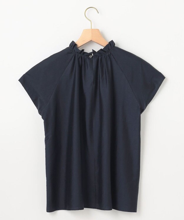 組曲 カールマイヤーハイネック ブラウス ネイビー系