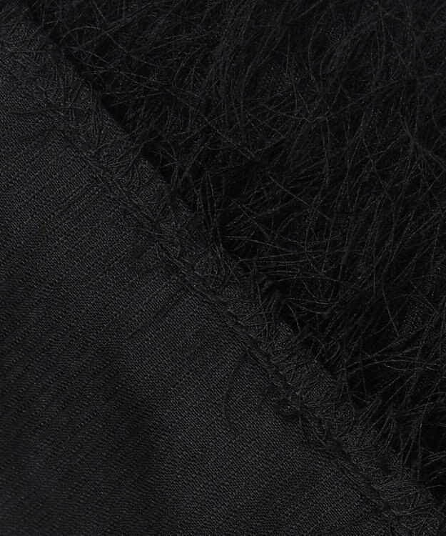 ANY SIS 【洗える】カットジャカード 羽織 ブラック