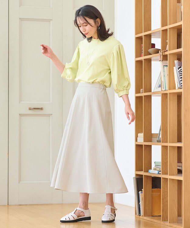 ANY 【洗濯機可・UVケア】ビューティベーシックタックスリーブ Tシャツ マスカット