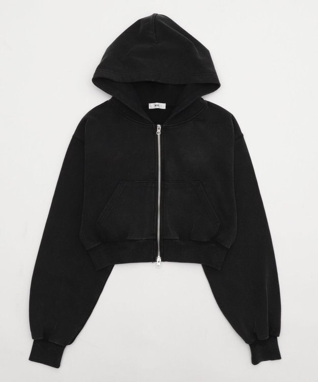 WEGO ショートZIPパーカー スミクロ