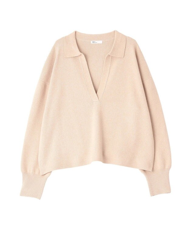 CRAFT STANDARD BOUTIQUE 深Vネックニットプルオーバー Light Beige