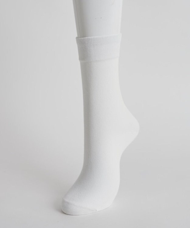 WEGO 平無地ソックス（丈21cm） ホワイト