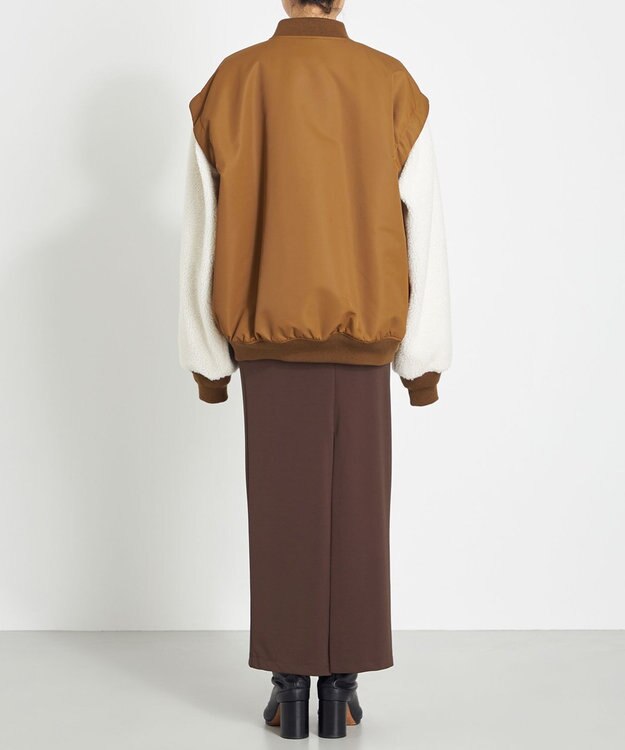 NAVE ボアスリーブ 2WAY MA-1 EC限定色キャメル系