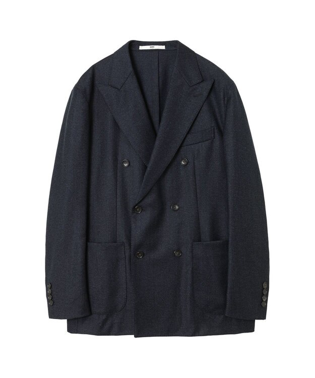 DAKS ウールダブルジャケット ネイビー