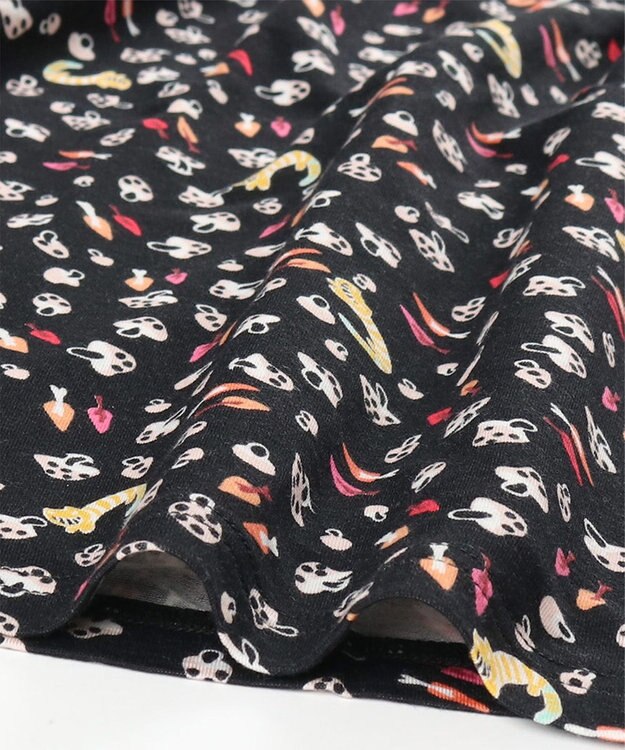 tsumori chisato SLEEP ツモリチサト トップス ベア天竺素材(本体) 長袖 ルームウェア レディース UTX551/ワコール ブラック