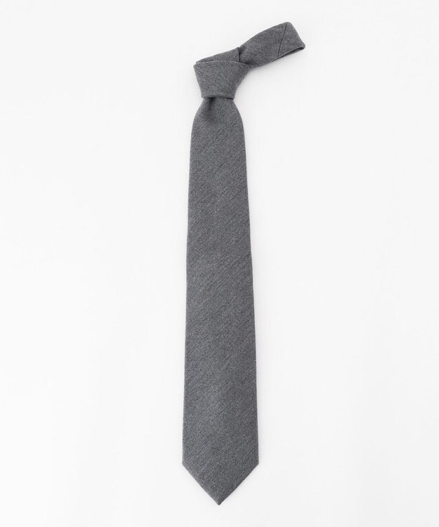 JOSEPH ABBOUD 【日本製・Mantero】ウールシルクソリッド ネクタイ ライトグレー系