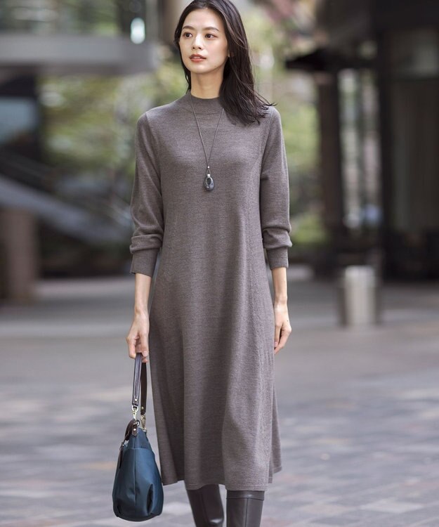 【洗える】EASY WOOL ニット ワンピース / J.PRESS LADIES L