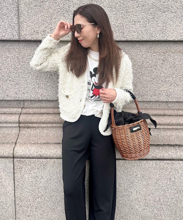 LA BAGAGERIE LA BAGAGERIE×Chiyo カゴバッグ ブラック