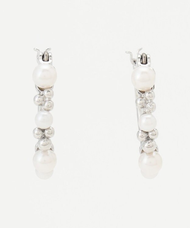 ICB メタルパールコンビピアス シルバー系