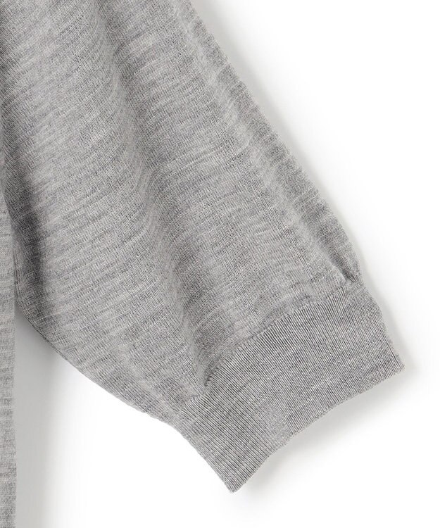 23区 【アンサンブル対応】サステナブルウール 半袖 ニット ライトグレー