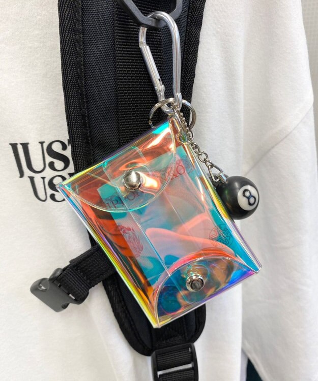 WEGO カラビナ付きミニポーチ 柄3